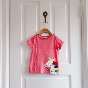 Joules Pink Unicorn Kids T-Shirt